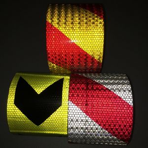 10CM*1M Fluorescent Road Traffic Signal Reflective Sticker Automobile Car Motorcycle Decoration Self-adhesive Reflective Warning Tape