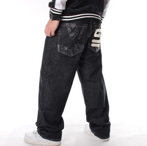 Moda masculina Baggy HipHop Jeans Plus Size 30-46 Multi Pockets Skate Carga Calça Jeans Para Homens Tático Denim Joggers Estações Calças Mens