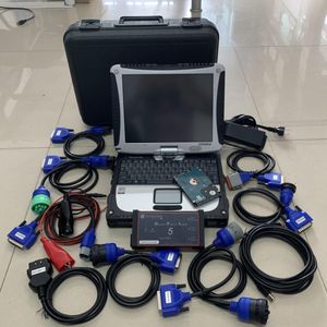 DPA5 USB Dizel Kamyon Teşhis Aracı Tarayıcı Dizüstü Bilgisayar CF19 Toughbook Dokunmatik Ekran Tam Set Ağır Hizmet Scanner 2 Yıl Garanti