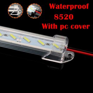 ULIGHT1688 Alüminyum SMD 8520 LED Bar Işık 12 V 72LED 1 M LED Luces Şerit Kapak Ile LED Şerit Bar Işık Su Geçirmez / Daireye Dayanıklı