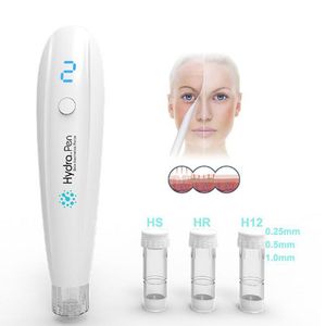 Hidrapen H2 Derma Rulo Cilt Bakımı Otomatik Serum Aplikatör Mikroneedling Dermapen ile 2 adet İğne Kartuşları CE