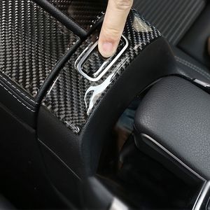 Araba Merkezi Konsolu Koltuk Kutusu Anahtarı Dekorasyon Kapak Çıkartmaları Mercedes için Karbon Fiber Trim B Sınıfı W247 GLB 2020296Z
