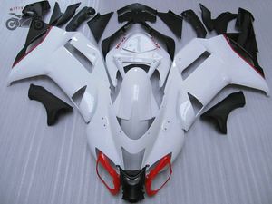 Kawasaki 2007 2008 Ninja ZX6R 07 08 ZX 6R beyaz motosiklet grenaj vücut onarım parçaları için tam set Çin Fairing kitleri