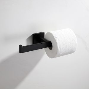 Double Paper Holder Stainless Steel Toilet Rolled Paper Holder Black Bathroom Hardware Accessories