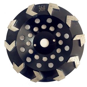 1 Piece 7 Inch D180mm 10 Arrow Segments Diamond Grinding Cup Wheel for Angle Grinder Diamond Grinding Disc for Concrete and Terrazzo Floor