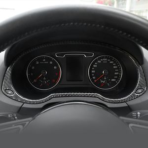 Karbon Fiber Oto Kilometre Dekorasyon Çerçeve Trim Dashboard Kilometre Sayacı Kapak Sticker Audi Q3 2013-2018 İç Aksesuarla ...