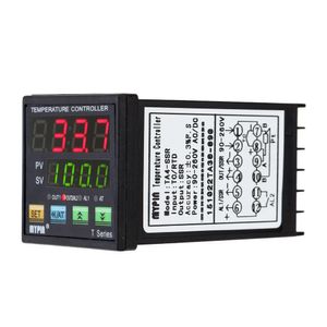 Freeshipping Dijital LED PID termostat Sıcaklık Kontrol Termometre SSR 2 Alarm Röle Çıkışı TC / RTD tanı-aracı termostat