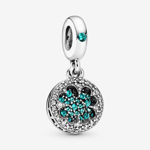 % 100 925 Ayar Gümüş Şanslı Dört Yapraklı Yonca Dangle Charms Fit Orijinal Avrupa Charm Bilezik Moda Kadınlar Düğün Nişan Takı Aksesuarları