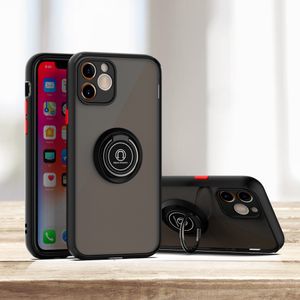 Phone Cases For Iphone 14 13 12 Mini 11 PLUS Pro Max X XS XR 7 8 Plus 360 Degree Rotating Ring Car Bracket Drop Absorption Enhanced Camera and Screen Protection Cover