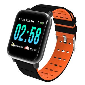 New Smart Watch Heart Rate, Blood Pressure, Blood Oxygen Monitoring Movement Bluetooth Handring A6 Large Touch Screen IP67 Waterproof Explos