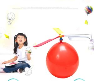 Parti festivale dekorasyon uçan balon oyuncak DIY uçak Balon helikopter düdük novely çocuk oyuncakları ile eğitici oyuncak