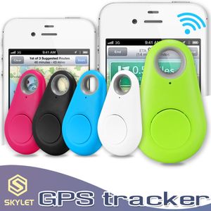 Mini GPS Tracker Bluetooth 4.0 Alarm iTag Key Finder Migawka do selfie Anti-lost Akcesoria Locator Tracer dla zwierząt domowych Dog Cat Kids in Retail Box