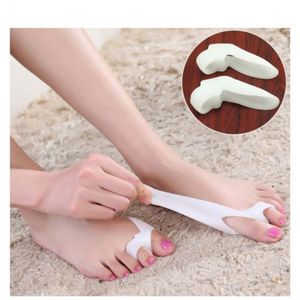 Silicone Gel Toe Separators for Bunions - 1 Pair, Dual Hole Foot Finger Spacers, Hallux Valgus Correction, Foot Care