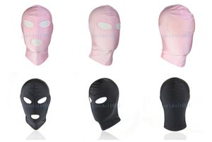 Esaret canlandırma rolü oyna kostüm tam kafa yüz kapak başlık maskesi başlık gözü kapalı BDSM seks oyunları oyuncak # r65