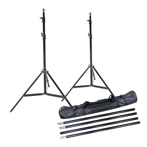 Freeshipping 2 * 3m   6.5 * 10ft Adjustable Aluminum Photo Background Support Stand Photography Backdrop Crossbar Kit TB-20