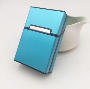 Abrir automaticamente Magnetic Buckle 20 cigarros caixa suporte de metal cigarro armazenamento Tobacco Caso Container Titular 8 cores
