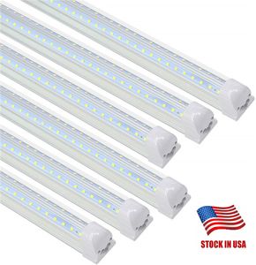 4FT 8FT T8 Integrated V-образных трубных огней 36W 1200 мм SMD2835-198LED / 72W 1500 мм SMD2835-384LED AC85-265V 25 шт. / Лот