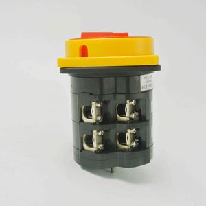Freeshipping Rotary Switch Knob 2 Position 0-1 660V 60A 2 Poles 4 Terminals Padlock Changeover Cam Main Power Cut Off Switch HZ12-60 04