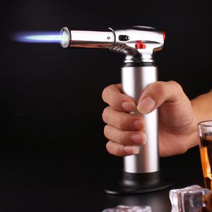 1pcs 1300C Butane Scorch Torch Jet Flame Lighter Kitchen Torch Giant Heavy Duty Butane Refillable Micro Culinary Torch Self-igniting