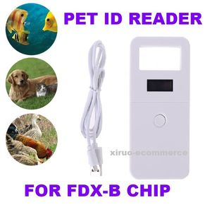 FDX-B Животное домашнее животное считыватель чип ID транспондера USB RFID портативный сканер микрочип 8 записей за исключением собак кошек лошади