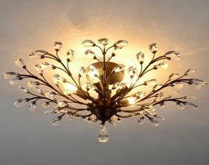 K9 Kristal Avize Ağacı Şubesi kolye lambalar bağbozumu kristal avizeler demir avizeler modern yaşam Tavan Işık Aydınlatma MYY