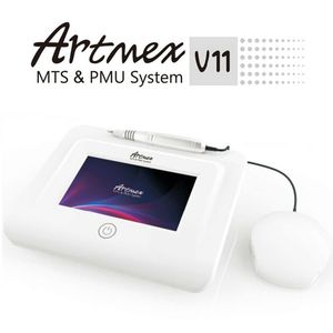 Artmex V11 Kalıcı Makyaj Dövme Makinesi Kitleri Pro Dijital Set Göz Kaş Dudak Döner MTS Sistemi Derma Kalem