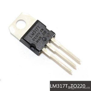 Transistores LM317T 1.2V a 37V Regulador de tensão TO220 Proteção à fonte de alimentação do inversor