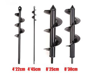 220mm 300mm 450mm Spiral Drill Bit Plante Drill Auger Earth Auger Yard Gardening Bedding Planting Hole Digger Tool Replacement Garden Tools