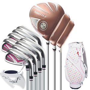 kadın Golf kulüpleri Maruman MEKİK sürücü + Kaçak odun + Hibrid + demir + atıcı kulüpleri + Çanta Golf komple set Grafit Mil ve kapak