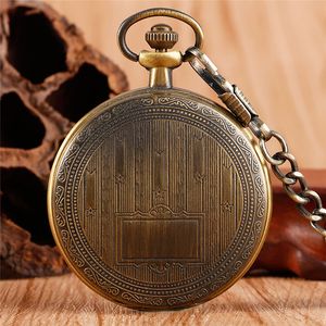 Bronz Vintage El Sargı Mekanik Cep Saati Steampunk Yıldızlar Hazine Kutusu Erkek Kadınlar Kolye Zinciri Hediyesi ile Saat