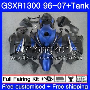 SUZUKI GSX R1300 için Vücut GSXR1300 96 02 03 04 05 06 07 333HM.61 GSXR 1300 Hayabusa 1996 2002 2003 2004 2005 2006 2007 Düz mavi Fairing