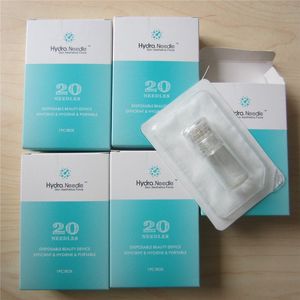 Titanyum Mikronedle Otomatik Hydra İğne 20 Pins Serum Aplikatör Dermaroller Mezoterapi Derma Damga Anti-Aging Cilt Bakımı Gençleştirme