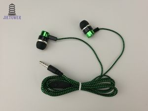 Общие дешевые змеевик плетение оплетка кабель гарнитура наушники наушники наушник прямых продаж по производителям синий зеленый cp-13 100 шт.