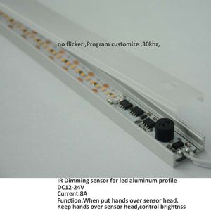 Freeshipping 50pcs/lot IR Sensor dimmer for LED aluminum profile