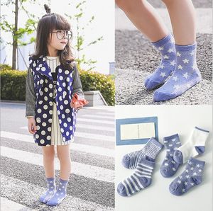 Bebek çorap yenidoğan yaz örgü pamuk polka noktaları düz çizgili çocuklar kızlar erkek çocuk çorap 1-10 yıl için