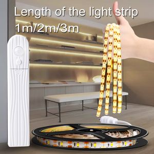 Mutfak dolabı dolap merdiven gece lambası led lamba şerit su geçirmez esnek lamba bant hareket sensörü 5 m usb tira led şerit ışık led012