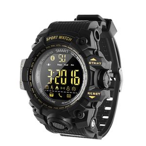 EX16S Smart Watch Bluetooth Водонепроницаемый IP67 Sports Relogios Шагомер STOPWatch Наручный Часы FSTN Браслет для iPhone iOS Android