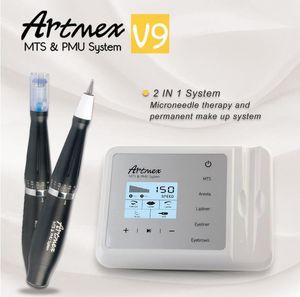 Artmex цифровой В9 ПМУ перманентный макияж машина татуировки МТС микро Облопачивание ручка подводка для глаз бровей устройство микропигментации губ