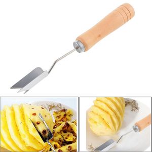 Corte criativo Slicer de abacaxi cortado aço inoxidável Pineapple ocular descascador