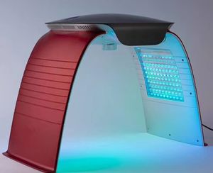 2021 Hidrojen Sıcak Soğuk Sprey LED PDT Kırmızı Mavi Işık Terapi Makinesi Akne Temizleme Cilt Gençleştirme Foton Yüz Bakımı Maskesi