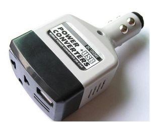 Universal 2 IN 1 DC 12V 24V zu AC 220V Auto Mobile Auto Power Converter Inverter Adapter Ladegerät mit USB Ladegerät Buchse Feuerzeug mit Tracking