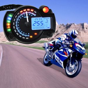 Freeshipping Universal motocicleta LCD Medidor Digital Modificado motocicleta Odômetro Velocímetro