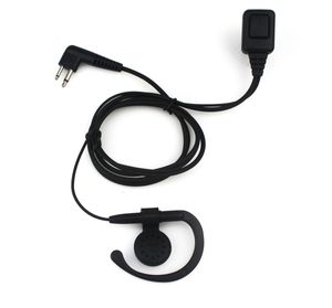 2 PIN PTT наушника гарнитуры MIC для Motorola двусторонней радиосвязи GP88 GP300 Black TOP