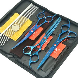 Meisha 7.0" Dog Grooming Tools Kit Animals Hair Straight & Curved Cutting Shears Fish Bone Thinning Scissors Pet Supplies HB0231