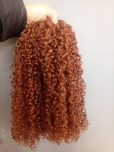 Самый полный конец, длинные китайские сильные девственные вьющиеся волосы Remy, человеческие верхние популярные наращивание волос, блондинка, коричневый, 30 #, цвет, 100 г, один пучок