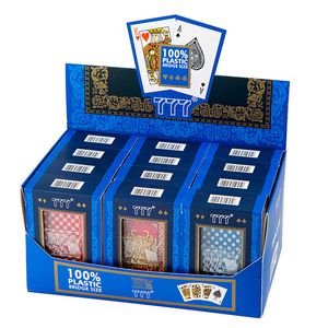 PVC Poker Kartları Su Geçirmez Texas Hold'em Oyun Kartları Black Jack Plastik Oyun Kartı Kurulu Yaratıcı Hediye