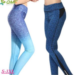 Respirável Aptidão Seca Treinamento Atlético Pant Compressão Elástica Calças de Yoga Sexy Slim Fit Execução Skinny Leggings Mulheres Plus Size