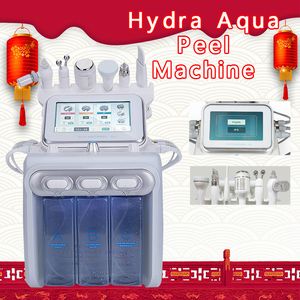 Körperpflegegeräte 6-in-1-Wasser-Dermabrasion-Sauerstoffspray mit RF-Bio-Lifting-Spa-Gesichtsmaschine/Hydro-Mikrodermabrasion