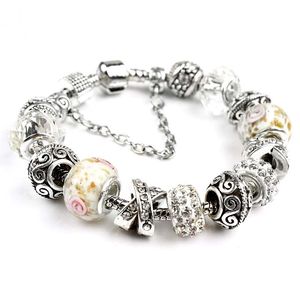 Großhandels-Neue Mode Europäische Charms Armbänder für Frauen 925 Silber Schlangenkette Armreifen DIY Schmuck Kindertag als Weihnachtsgeschenk