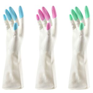Thin Housekeeping dishwashing Rubber Gloves Household Waterproof Latex Gloves Cleaning Laundry Gloves